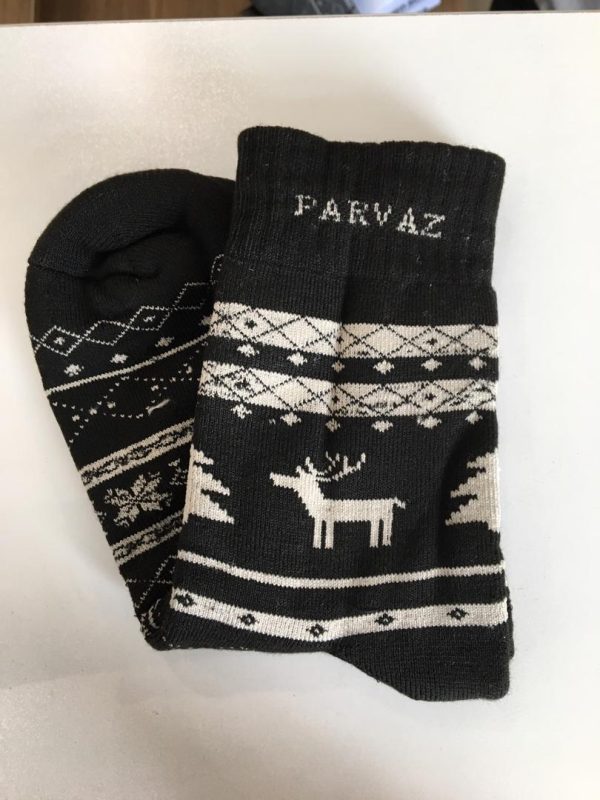 جوراب حوله ای اسپورت طرح گوزنی