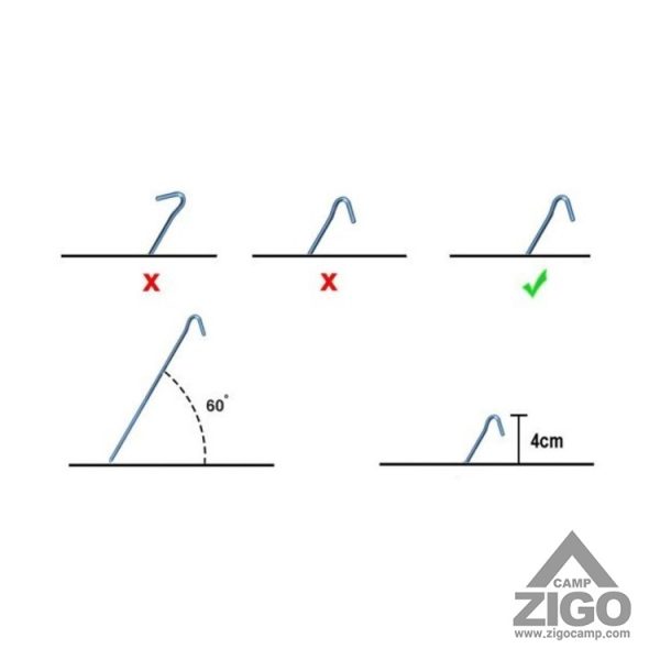 میخ سر کج دانانیک مدل MK122