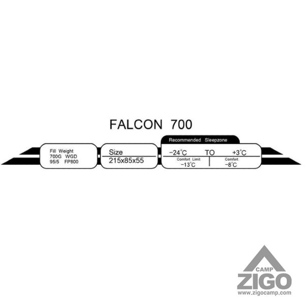 کیسه خواب کله گاوی مدل FALCON 700