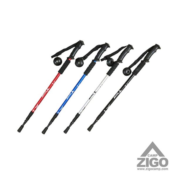 عصای کوهنوردی پیچی کله گاوی مدل trekking pole