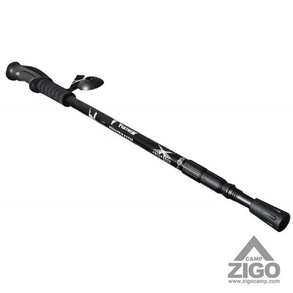 عصای کوهنوردی پیچی کله گاوی مدل trekking pole