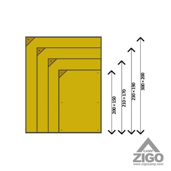 زیرانداز چادر ادونچر 1.7×2.1