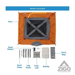 چادر مسافرتی 4 نفره Core مدل Straight Wall Cabin