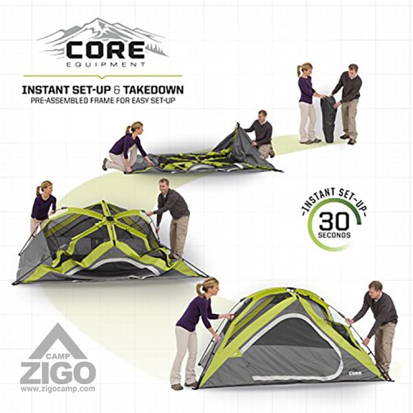 چادر مسافرتی 3 نفره Core مدل Instant Dome کد 40005